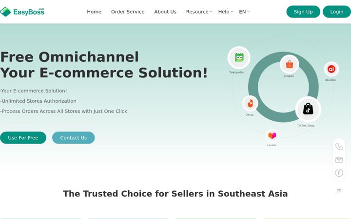 Screenshot of easyboss.com