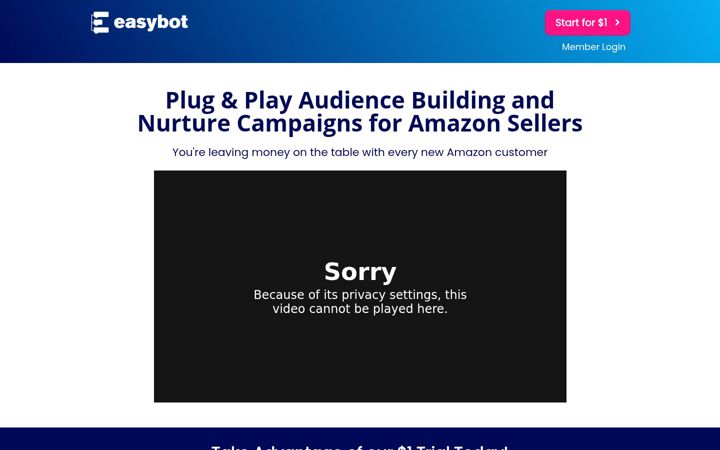 Screenshot of easybot.com