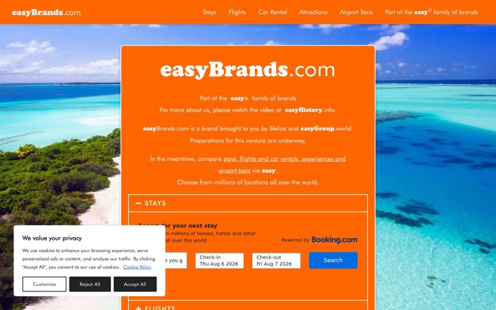 Screenshot of easybrands.com