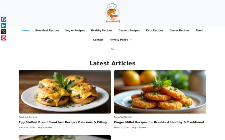 Screenshot of easybreakfastly.com