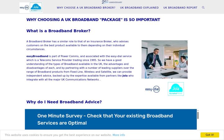 Screenshot of easybroadband.uk