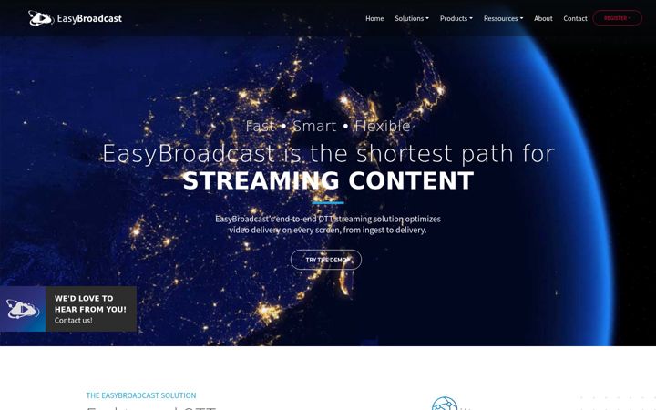 Screenshot of easybroadcast.fr