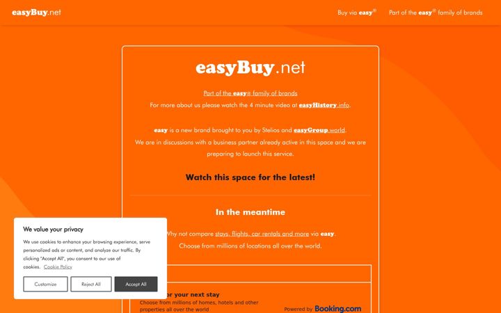 Captură de ecran a easybuy.net