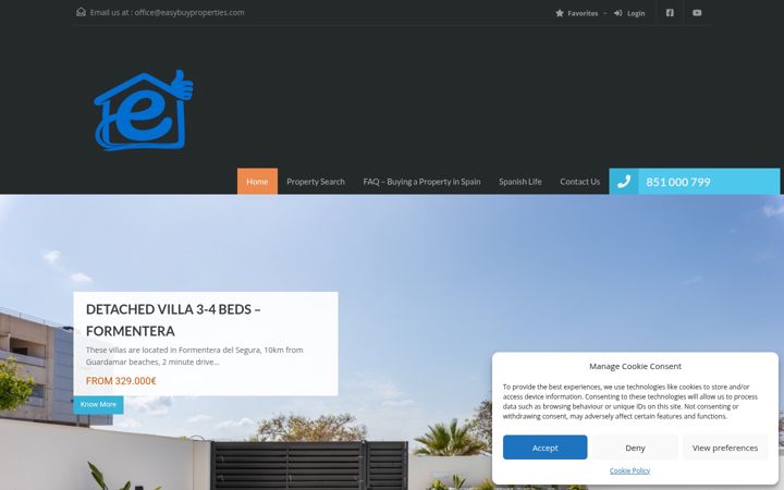 Screenshot of easybuyproperties.com