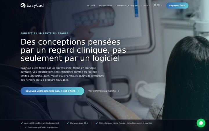 Screenshot of easycad.fr