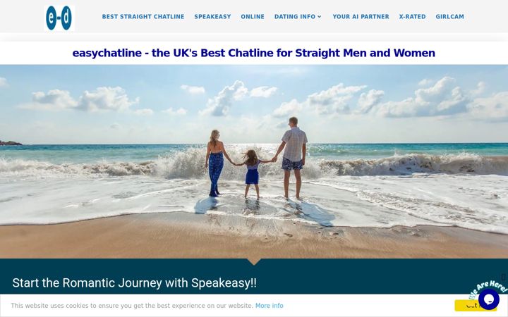 Screenshot of easychatline.uk