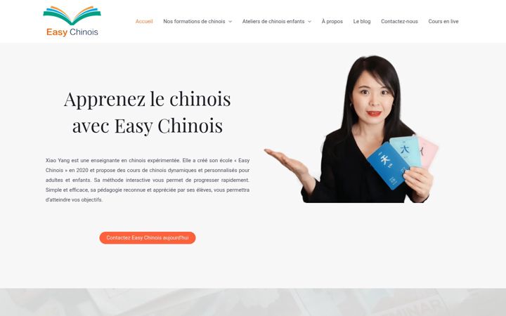 Zrzut ekranu easychinois.fr