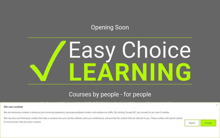 Screenshot of easychoicelearning.com