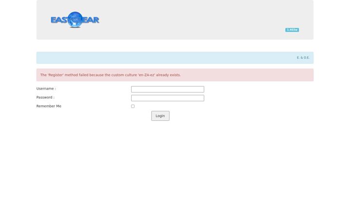 Snímek obrazovky easyclearx.co.za