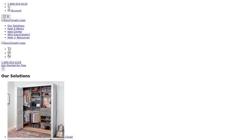 Screenshot of easyclosets.com