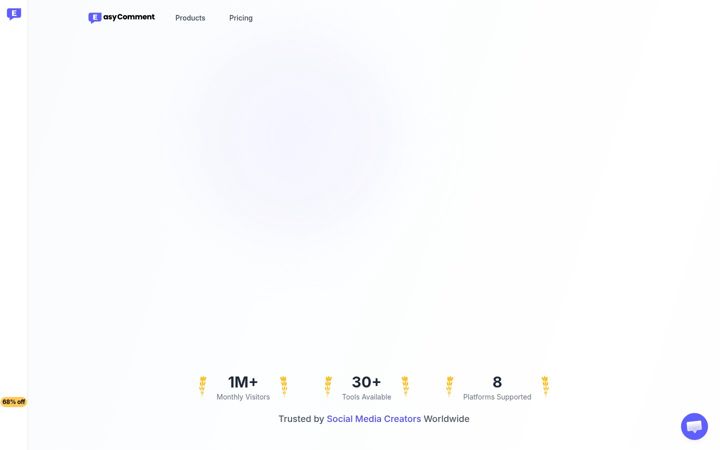 Screenshot of easycomment.ai