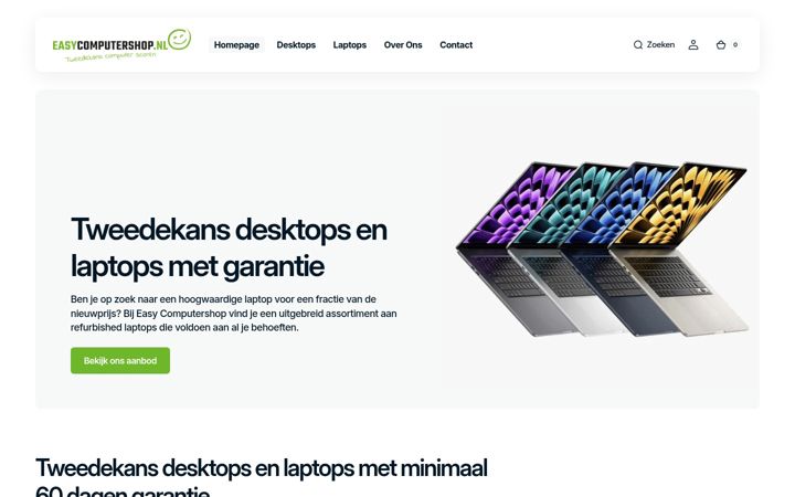 Screenshot di easycomputershop.nl