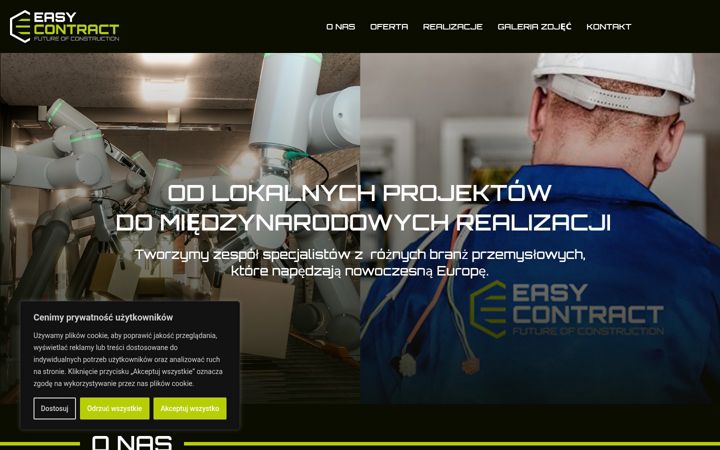 Captura de ecrã de easycontract.pl