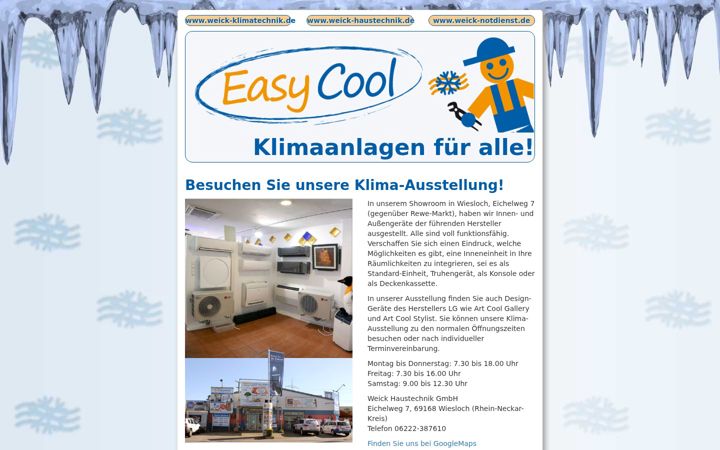Snimka zaslona za easycool.de