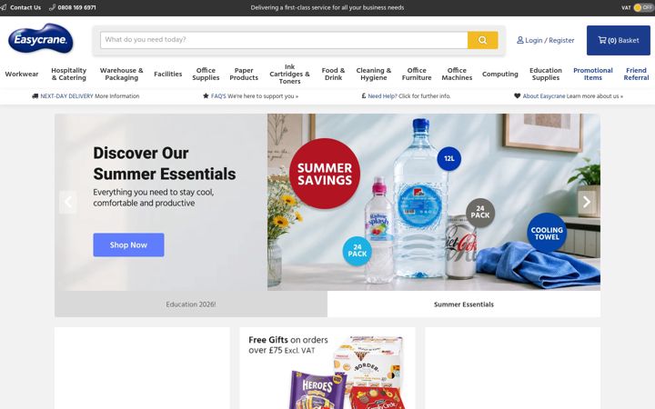 Screenshot of easycrane.co.uk