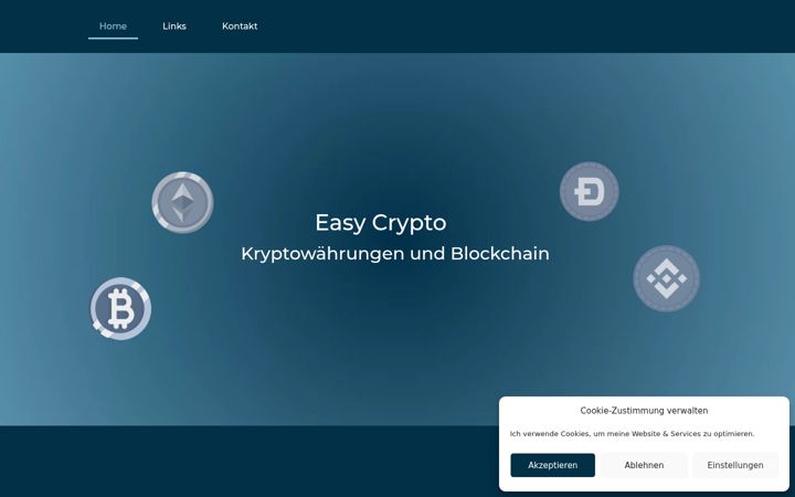 Snimka zaslona za easycrypto-blog.de