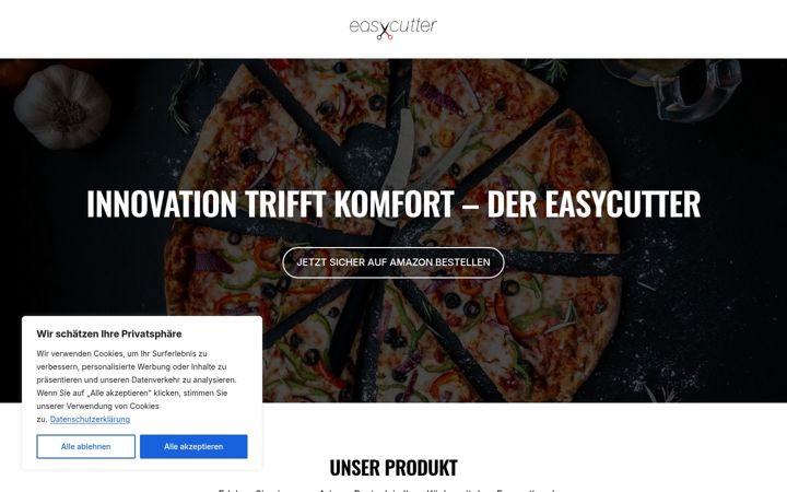Posnetek zaslona easycutter.at