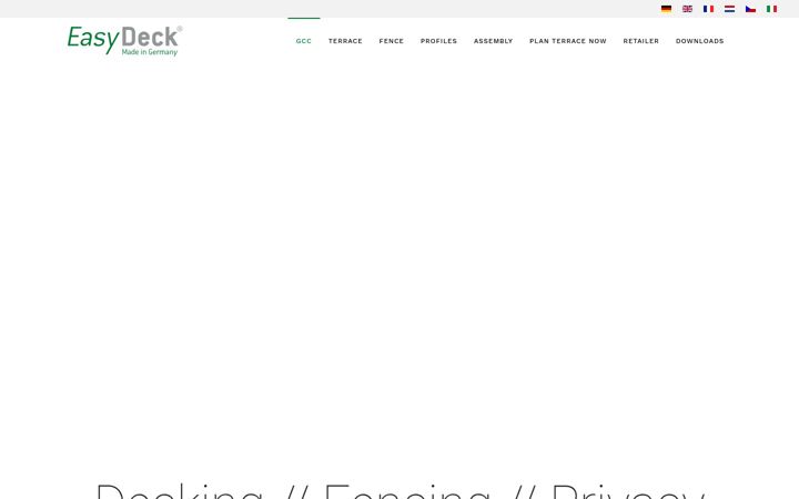 Snimka zaslona za easydeck.de