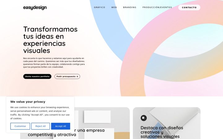 Screenshot von easydesign.es