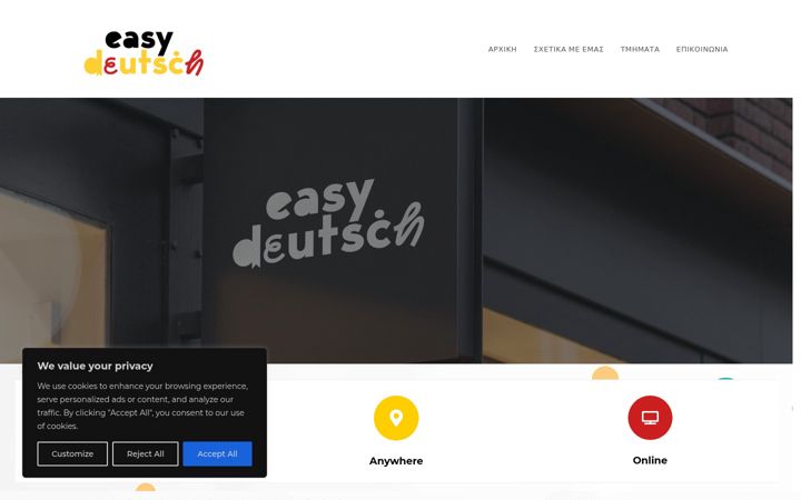 Screenshot of easydeutsch.gr