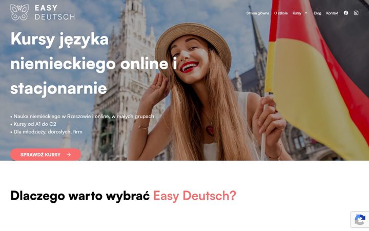 Captura de ecrã de easydeutsch.pl