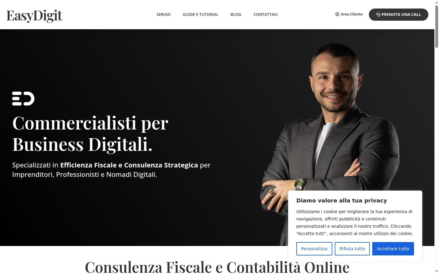 Screenshot tal-banner tal-kunsens muri qabel kwalunkwe interazzjoni