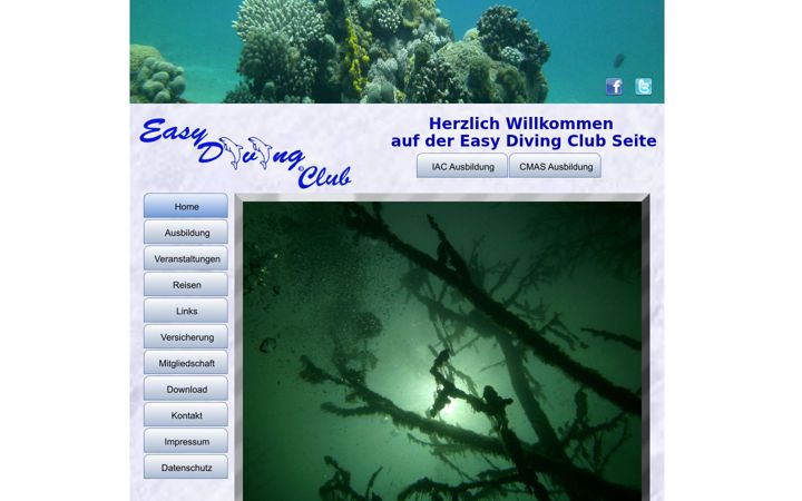 Screenshot of easydiving-club.de