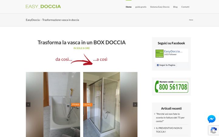 Screenshot stránky easydoccia.it