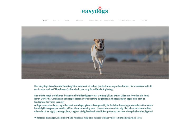 Skjámynd af easydogs.dk