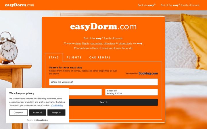 Screenshot of easydorm.com