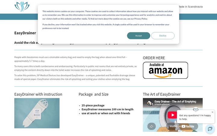Screenshot of easydrainer.com