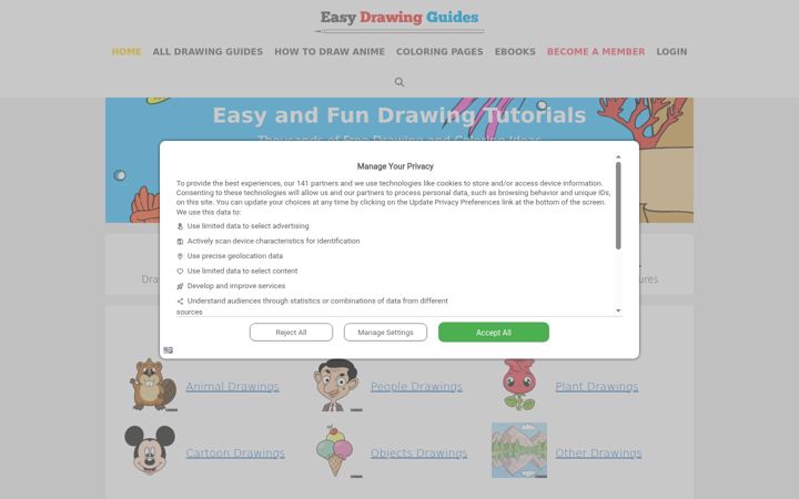 Screenshot of easydrawingguides.com