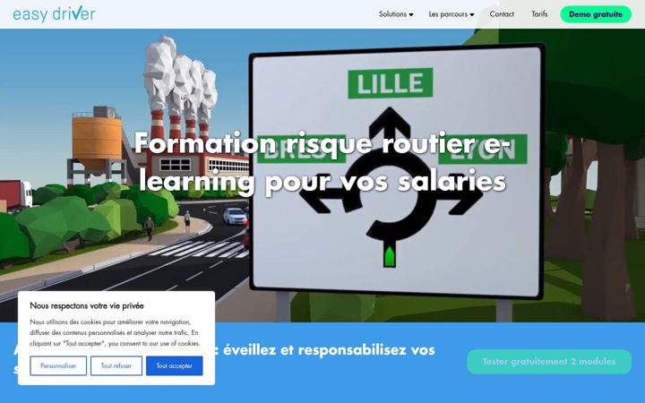 Screenshot of easydriver.fr