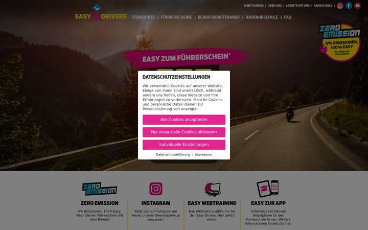 Posnetek zaslona easydrivers.at