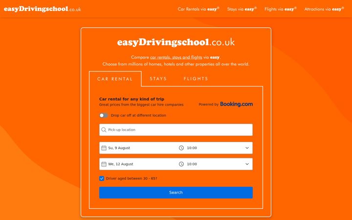 Screenshot of easydrivingschool.co.uk