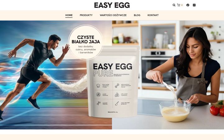 Screenshot stránky easyegg.pl