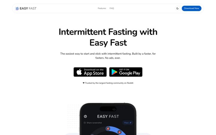Screenshot of easyfastapp.com