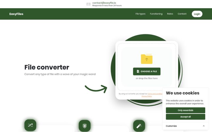 Capture d'écran de easyfiles.io
