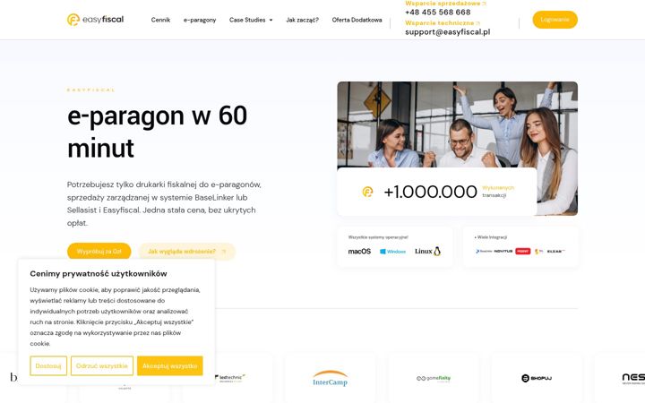 Captura de ecrã de easyfiscal.pl