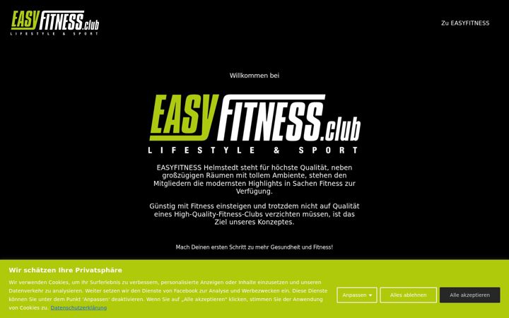 Screenshot of easyfitness-helmstedt.de