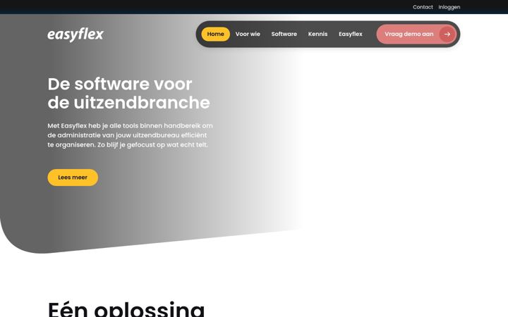 Screenshot di easyflex.nl