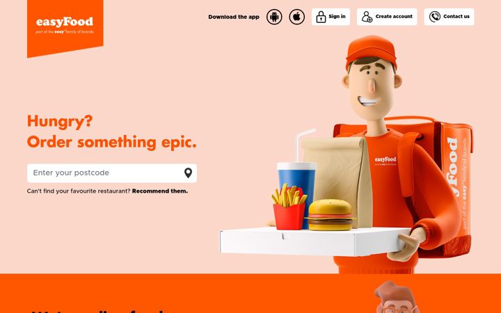 Screenshot of easyfood.com