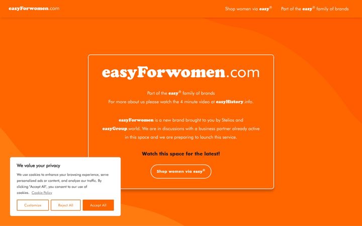 Screenshot of easyforwomen.com