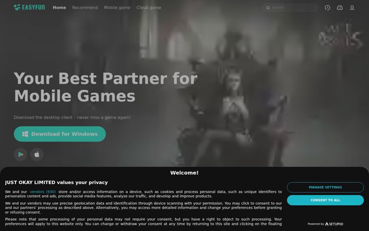 Screenshot of easyfun.gg
