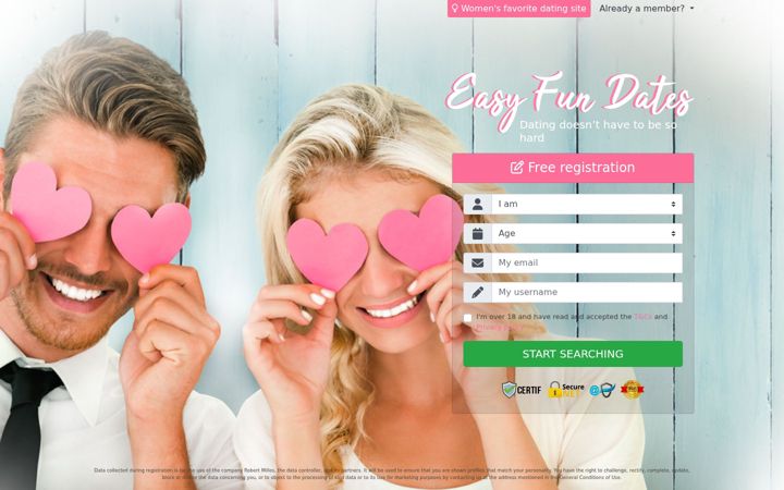 Screenshot of easyfundates.com