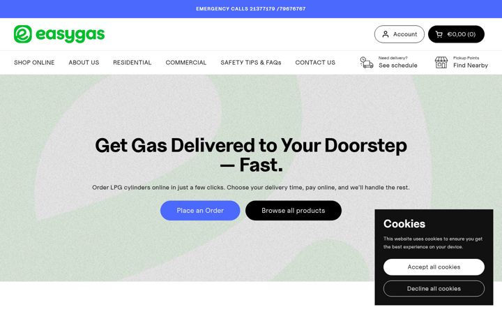 Screenshot of easygasmalta.com