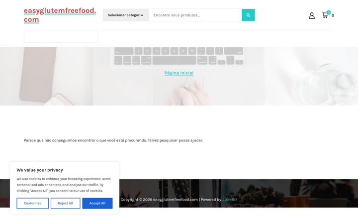 Screenshot of easyglutemfreefood.com