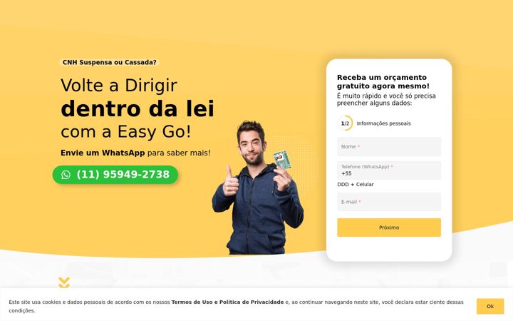 Screenshot von easygocnh.com.br