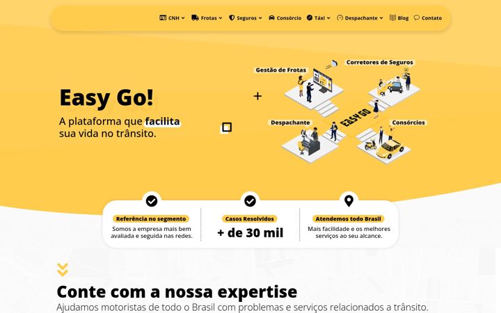 Screenshot von easygotransito.com.br