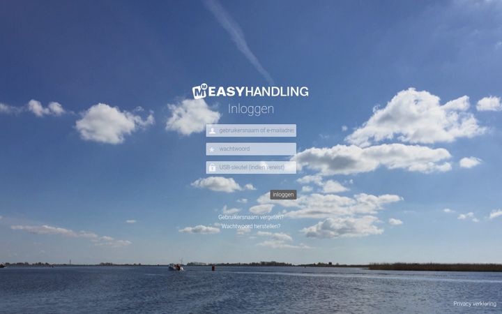 Screenshot di easyhandling.nl
